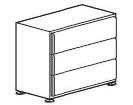 Storage and Filing Lateral with Pencil Drawer and 2-10 File Drawers Dimensions: 36 W x 18.