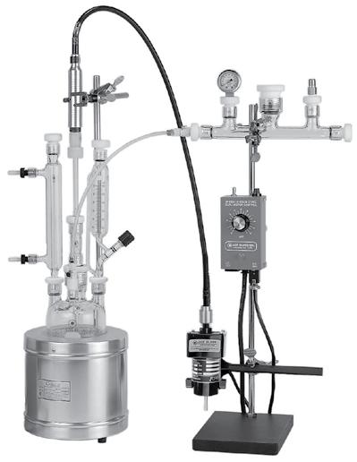 Two types of Pressure Reactors are available: 1 Two-Piece System, with a maximum pressure limit of 35 psig @ 100 C.