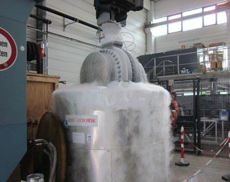 SPECIAL APPLICATIONS Cryogenic Applications Solid Particles in Liquids & Gases Particles entrained in the operating medium can find their way into the shaft bearing, potentially causing difficulty in