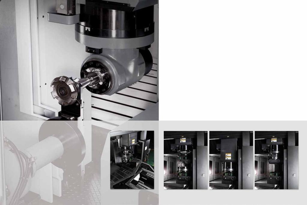 This allows for machining of a variety of complex workpieces.