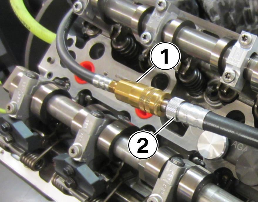 79. Remove the compression bracket (1), compression rods (2) and the VVT spring block screws (3). Removing these items will make it much easier to remove and install the parts in the following steps.