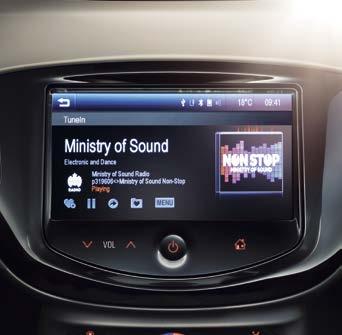 Keep in touch and entertained with an infotainment system that has