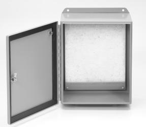 Eclipse Junior Series - NEMA 12, 13, 4 Single Door Enclosures Inner Panel Included Application Designed to enclose electrical and/ or electronic equipment and protect against harsh, industrial