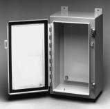 Wallmount Enclosures 1418 Series Single Door Enclosures - NEMA 12, 13 Continuous Hinge, Clamped Cover Application Designed to house electrical, electronic, hydraulic or pneumatic controls and