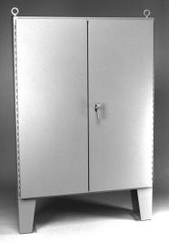 1422 Series Two Door Floormount Enclosures - NEMA 12 Continuous Hinge Inner Panel Included Floormount Enclosures Application Designed to house electrical, electronic, hydraulic or pneumatic controls