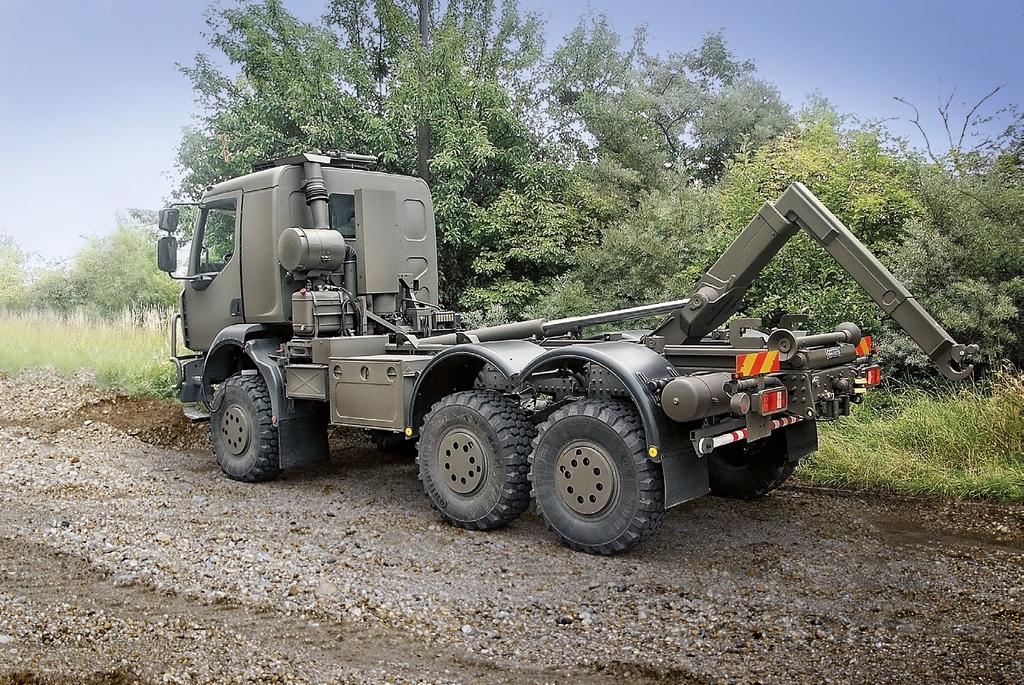 A medium class all-wheel-drive (6x6) off-road logistic truck that, unlike other TATRA trucks and chassis-cabs, is based on the standard chassis concept - rigid portal axles and a ladder frame.