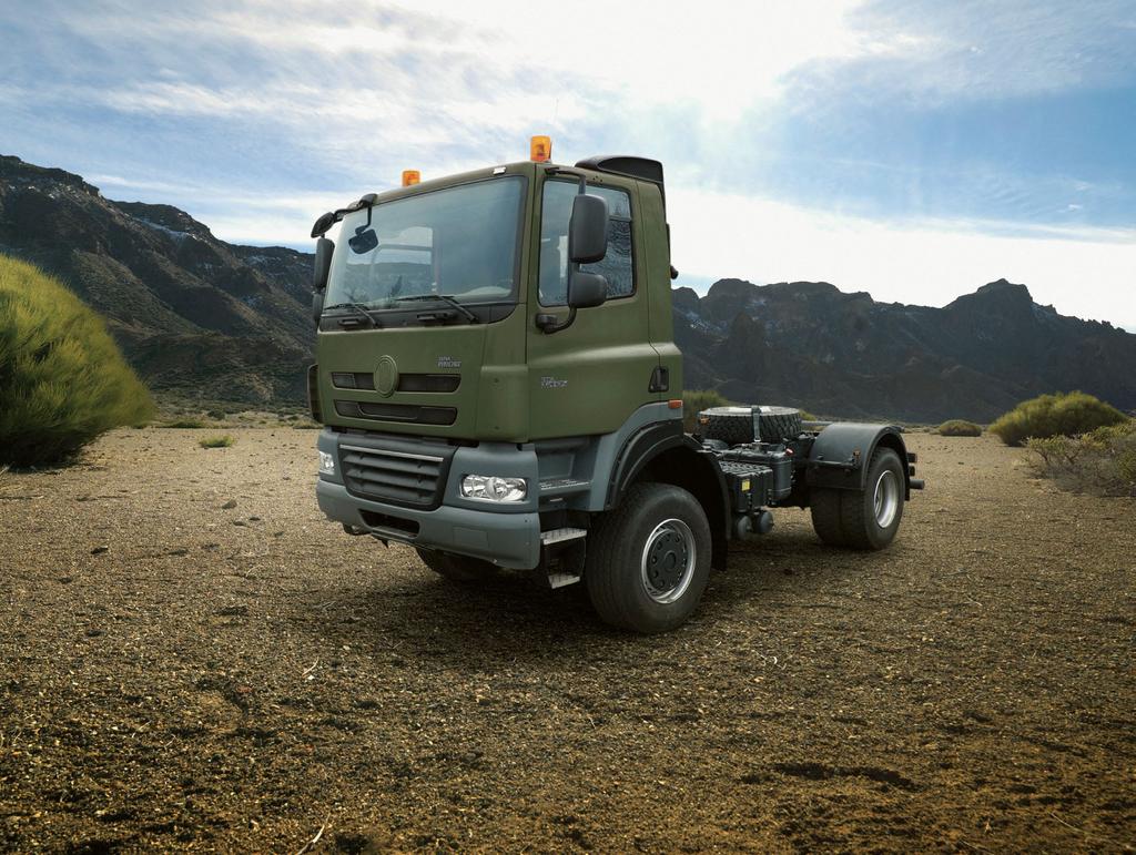 The 4x4 chassis-cab of the TATRA PHOENIX family is the so-called commercial off-the-shelf (COTS) product; it is a vehicle just with a few modifications to its serial civilian version, which is
