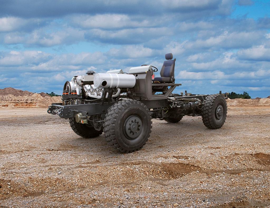 The TATRA 4x4 High Mobility Heavy Duty (HMHD) chassis is built as a platform for various kinds of special vehicles that need: superior drive ability in difficult terrain heavy armoured protection on