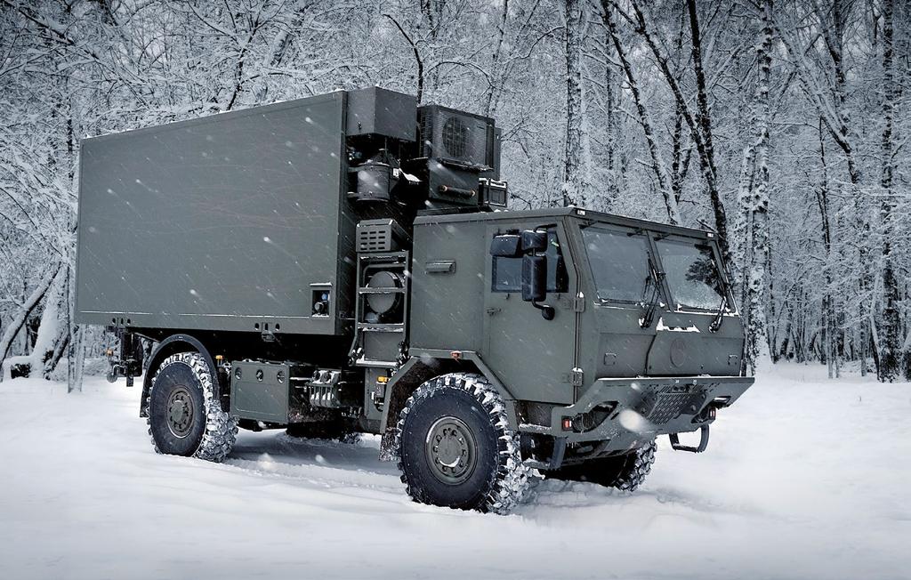 The TATRA 4x4 High Mobility Heavy Duty (HMHD) - Tactical Truck is a member of the most recent development of the latest military family of TATRA trucks designed for rough terrain, difficult climatic