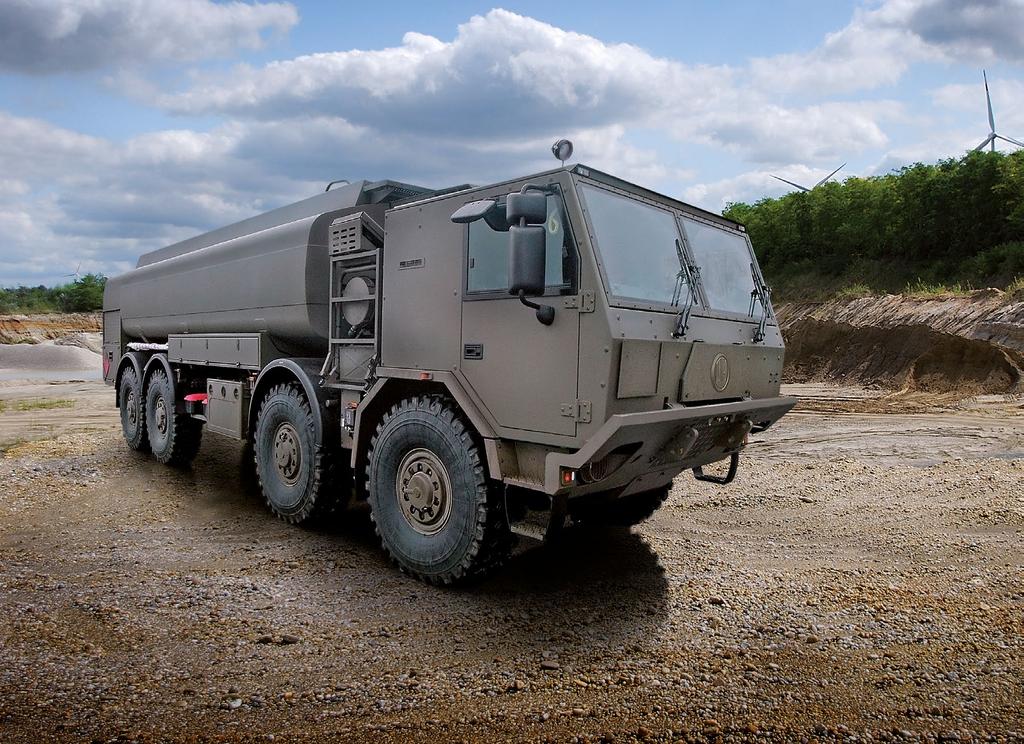 The TATRA 8x8 fuel tanker is suitable for operation in the most difficult off-road or cross-country conditions.