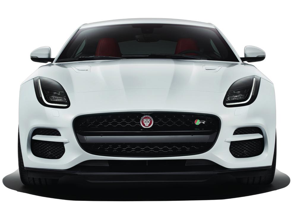 FRONT The powerful shape and beautiful proportions of the F-TYPE define its essence as a performance sports car.