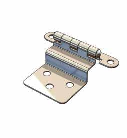Stainless Offset Hinge 40mm x 65mm 2509 316 Stainless Polished Marine
