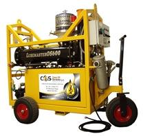 LUBEMASTER Standard model The Lubemaster OS600 Centrifugal Oil Filtration Unit standard model 300L Holding Tank 3 Pneumatic tyres Approximate Dimensions: H1700 xl1400 xw600 cm Approximate Weight :