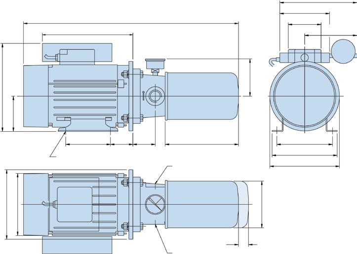 Specification Electric motor Frame Size: IEC Frame 63. Foot and flange D (Flange IEC.F115). Totally enclosed fan cooled. Windings: 380/420 volt 3 ph/50 Hz, 220 Volt 1 ph/50 Hz 110 Volt 1 ph/50 Hz.