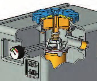Features, enefits & Specifications Integrated air breather (with optional water removal media) Air flow through air breather labyrinth Return line connection Integrated return line filter type IN-AG