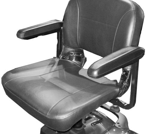 7 SEAT AND ARMS 7 Seat and Arms After any adjustments, repair or service and before use, make sure that all attaching hardware is tightened securely - otherwise injury or damage may result.