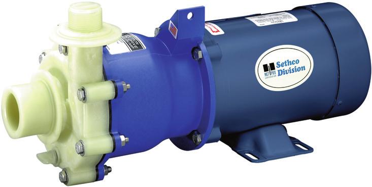 Leakproof, Seal-less Construction No shaft seal is used or required on these magnetically driven pumps.