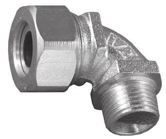 Large aluminum connectors 1-1/2 thru 4 and all steel connectors are constructed with hex head cap.