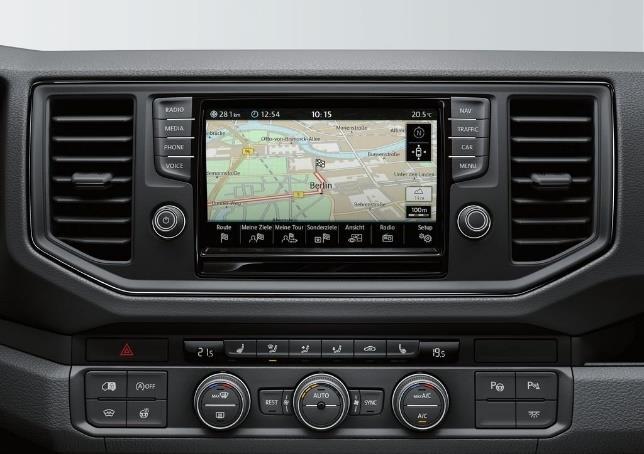 Navigation system "Discover Media" with 8-inch touch screen, 4 speakers and 2 woofers, mobile phone interface with WLAN, USB interface (capable for ipod/ 