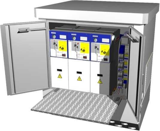 Compact kiosk: miniblok Concrete Kiosk-type compact Prefabricated Transformer Substation used in Medium Voltage (MV) electrical distribution
