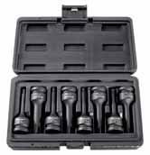 long sockets set 8 piece in tool box with metal locks 6, 7, 9, 0,, 5, 6, 8 RS618D 89510159 1