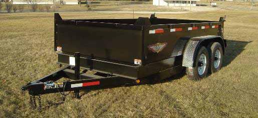 .. 102 x14' XL DumpBox 12,000lb GVWR... $7,168.00 2 5 / 16 A-frame mounted Posi-Lock coupler. 7000lb dropleg jack. Safety chains with snap hooks. 6 Hot mill structural channel steel tongue.