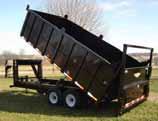 H&H Hi-Deck Series DumpBox Trailer TILTING THE DUMP BED WHEN THE TRAILER IS NOT COUPLED TO THE TOW VEHICLE. Model shown above with combo gate open. Model shown above with optional Hydraulic Gate.