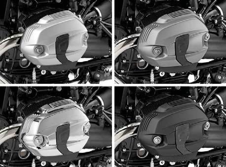 silver, black or chrome-plated With the cylinder head covers now available in various versions, an even higher degree of customization is possible.