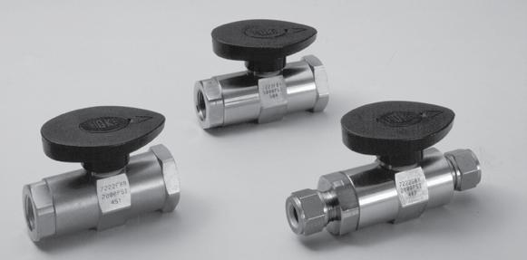 Rotoball 72 Series 2 way Low Profile Ball Valves HOKE s bar stock 2-way ball valves include a 0.375 (9.5 mm) orifice.