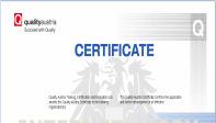 Quality Certificate ISO