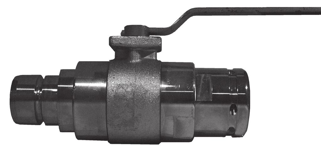 CLBV LOCKABLE BALL VALVE CLIPLINE MALE - EMALE Configuration 3 padlock arrangement as per previous page Description: Materials and Specifications: eatures: Steel bodied ball valve with fixed male -