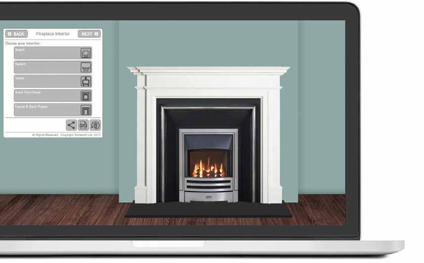 ONLINE FIREPLACE STUDIO The Capital Fireplace Studio allows you to create your very own fireplace designs using our online custom software.
