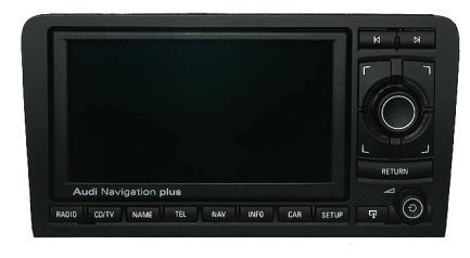 AUDI DVD Navigation RNS-E (A3, A4): Red/Yellow: +12V DC Pin 15 Brown: GND Pin 12 Orange/Green: CAN HIGH Pin 9 Orange/Brown: CAN LOW Pin 10 The installation has to be carried out behind the navigation