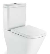 THE GAP 33 The Gap Close Coupled Back to Wall Toilet Suite Soft close seat Quick release seat for easy cleaning WELS 4 star, 4.5/3 ltr fl ush Average fl ush: 3.