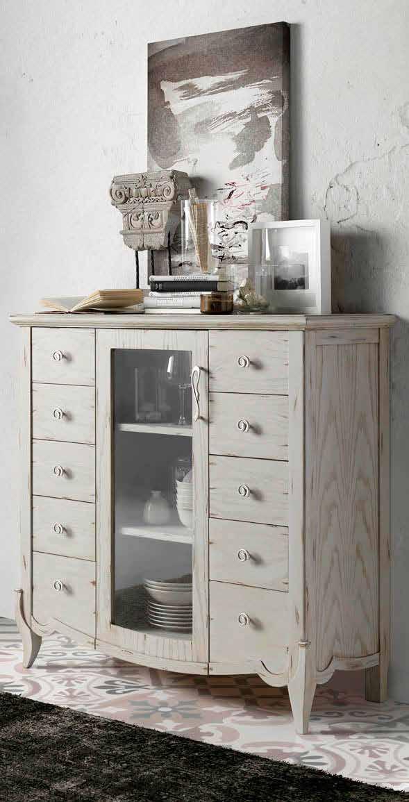 OAK Cubertero Romantic Tableware cabinet Romantic 105
