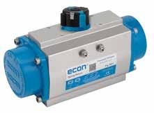 Rack & Pinion pneumatic actuators The Econ Rack & Pinion pneumatic actuators are designed for use in quarter-turn applications and are ideal for the on/off or continuous operation of plug, butterfly