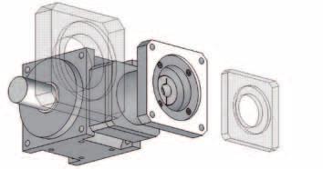 Length and diameter of the servo motor shaft must be within the dimensional specifications (w, d).