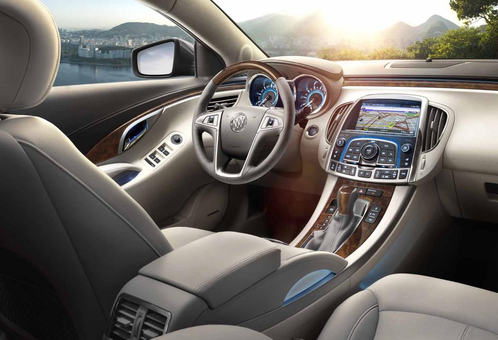INTERIOR TECHNOLOGY From behind the wheel of LaCrosse, you have the freedom and comfort to never stop exploring.