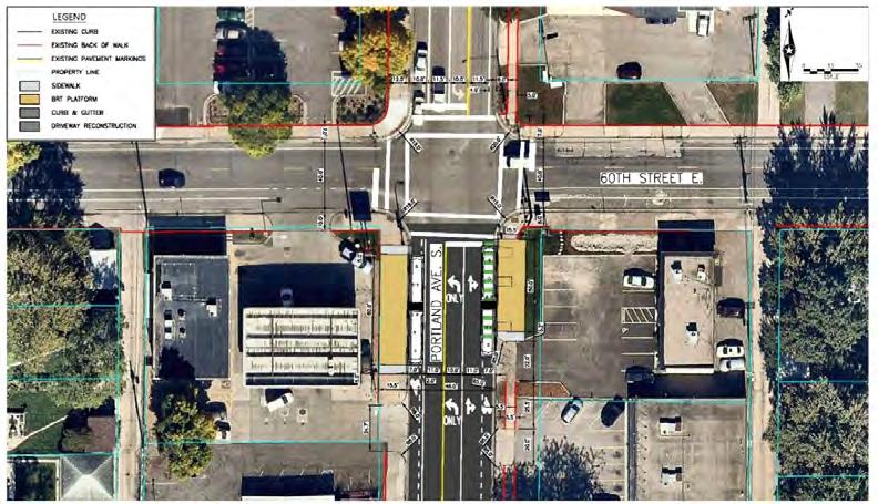 Notes and Discussion Project coordination: Planned bicycle & pedestrian improvements (Hennepin County) This station recommendation was developed with consideration of Hennepin County s planned