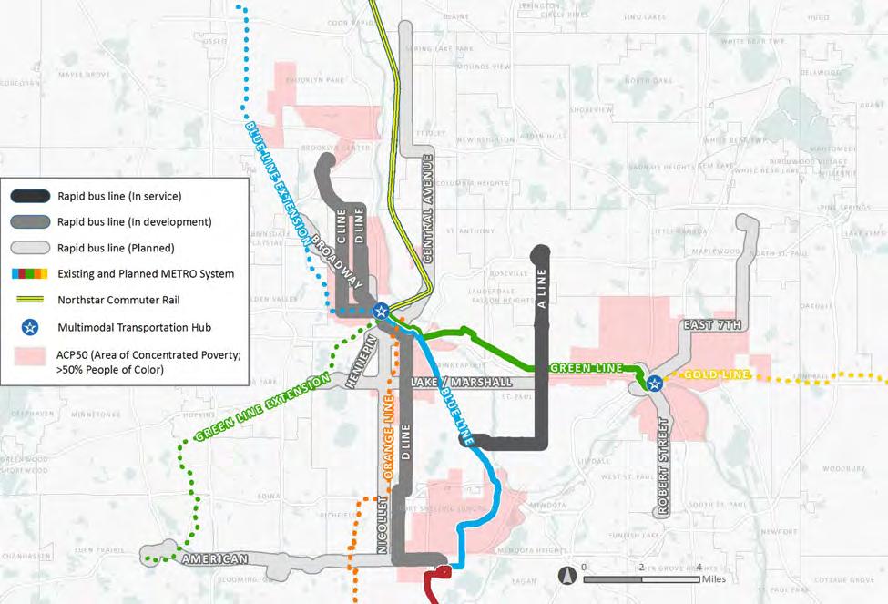 The D Line is a planned rapid bus line that will upgrade and substantially replace Route 5, Metro Transit s highest ridership bus route.