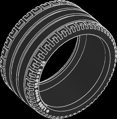 Tire, 214 mm, 4639695