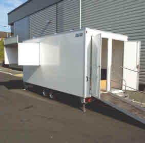 vehicle transporters, emergency response trailers, specialist display, hospitality and exhibition trailers.