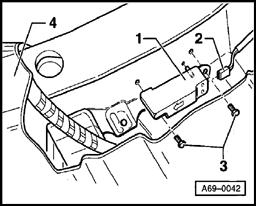 Page 57 of 75 69-86 Removing - Disconnect battery Ground (GND) strap. - Remove front seat page 72-2. - Remove lower A-pillar trim page 70-72. - Unclip sill molding and fold upward.