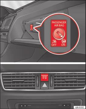 Airbag system The side and head airbags are managed through sensors located in the interior of the front doors.