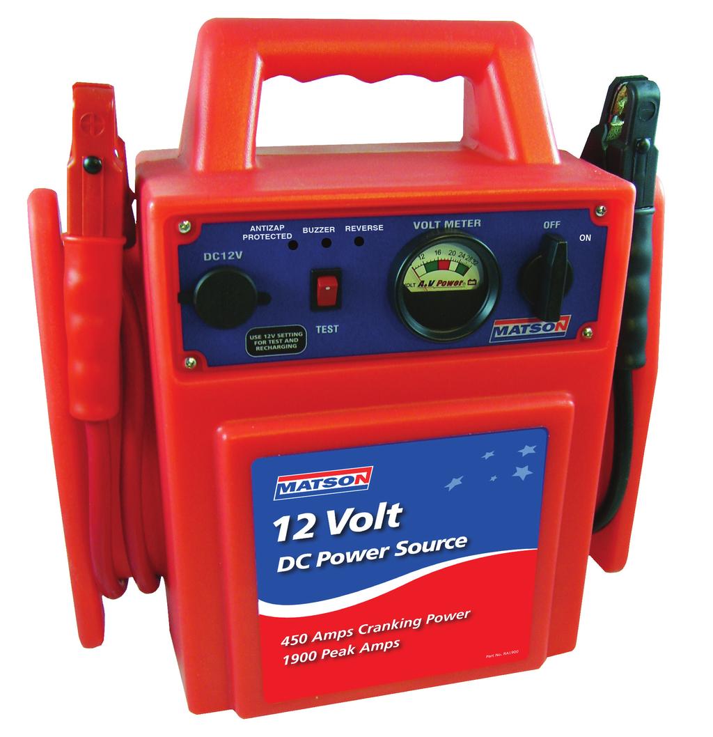 JUMP STARTER OPERATOR S MANUAL RA1900 SAVE THESE INSTRUCTIONS: This manual contains