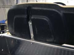 5 & Up model, mount the seat back to the Square Tubing Brackets (Item