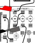 Move the Voltage Sensor leads to the spring clips on either side of bulb A and record the voltage across the light bulb. 5. Release the pushbutton switch. Two Bulbs in Series 6.