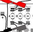 Press and hold the pushbutton switch. 4. Record the values of voltage across the voltage source (D cells) and current through the circuit with two bulbs in parallel. 5.
