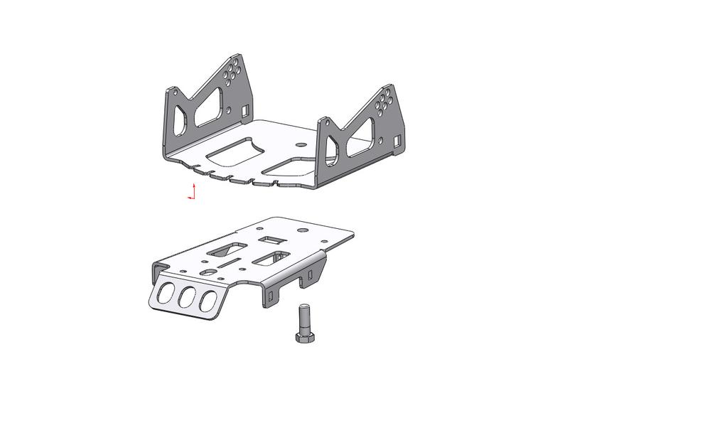 Place the assembled lever and brackets, onto the mount plate and hinge plate as shown in Illustration 3.