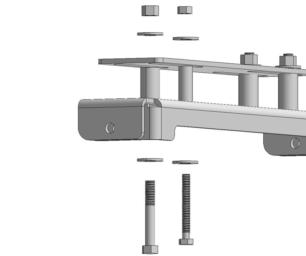 Position the Back Plate, Item #2, on top of the frame tube and brake cylinder bracket as shown in Illustration 13. 3.